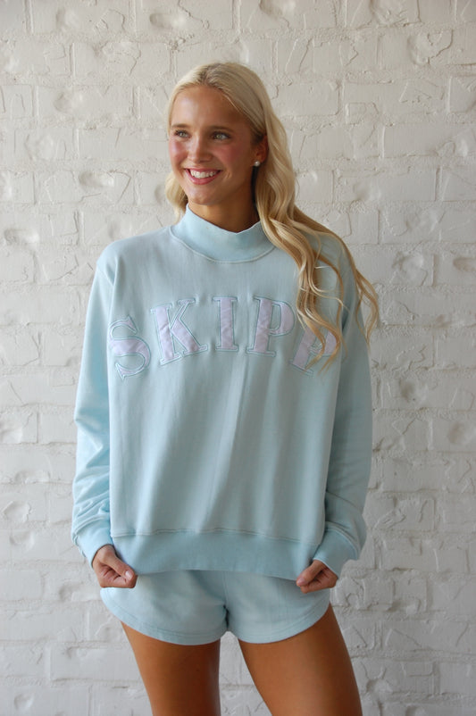 Baby Blue MockNeck