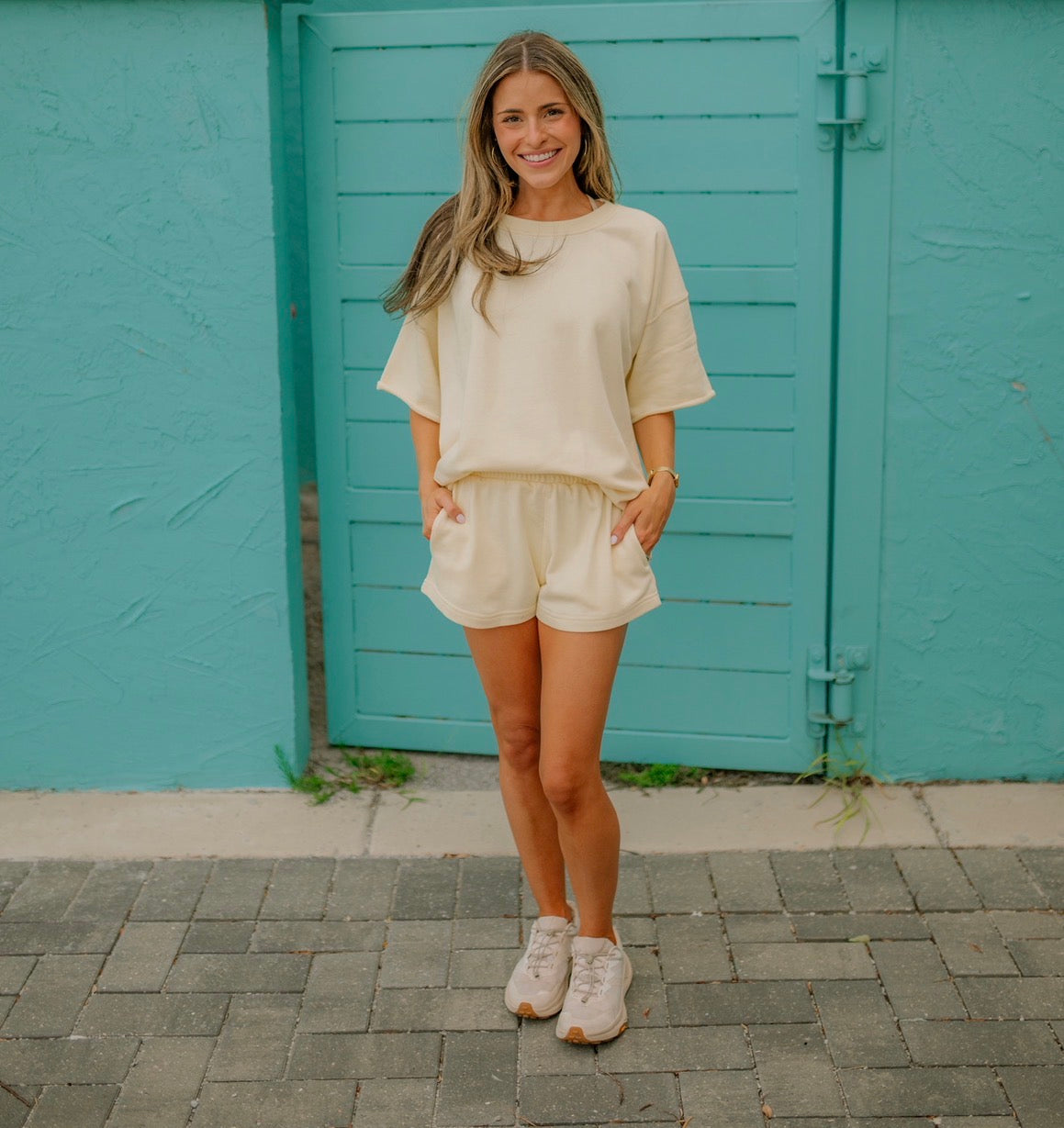 Butter yellow shorts