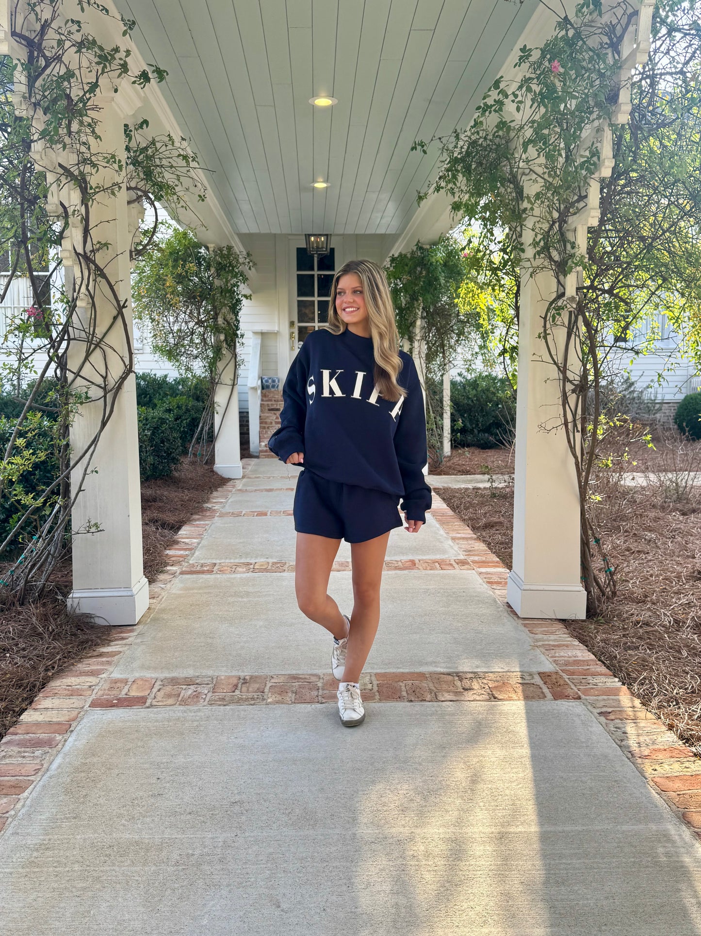 Navy Sweatshorts