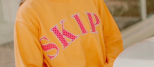 Orange Mock neck