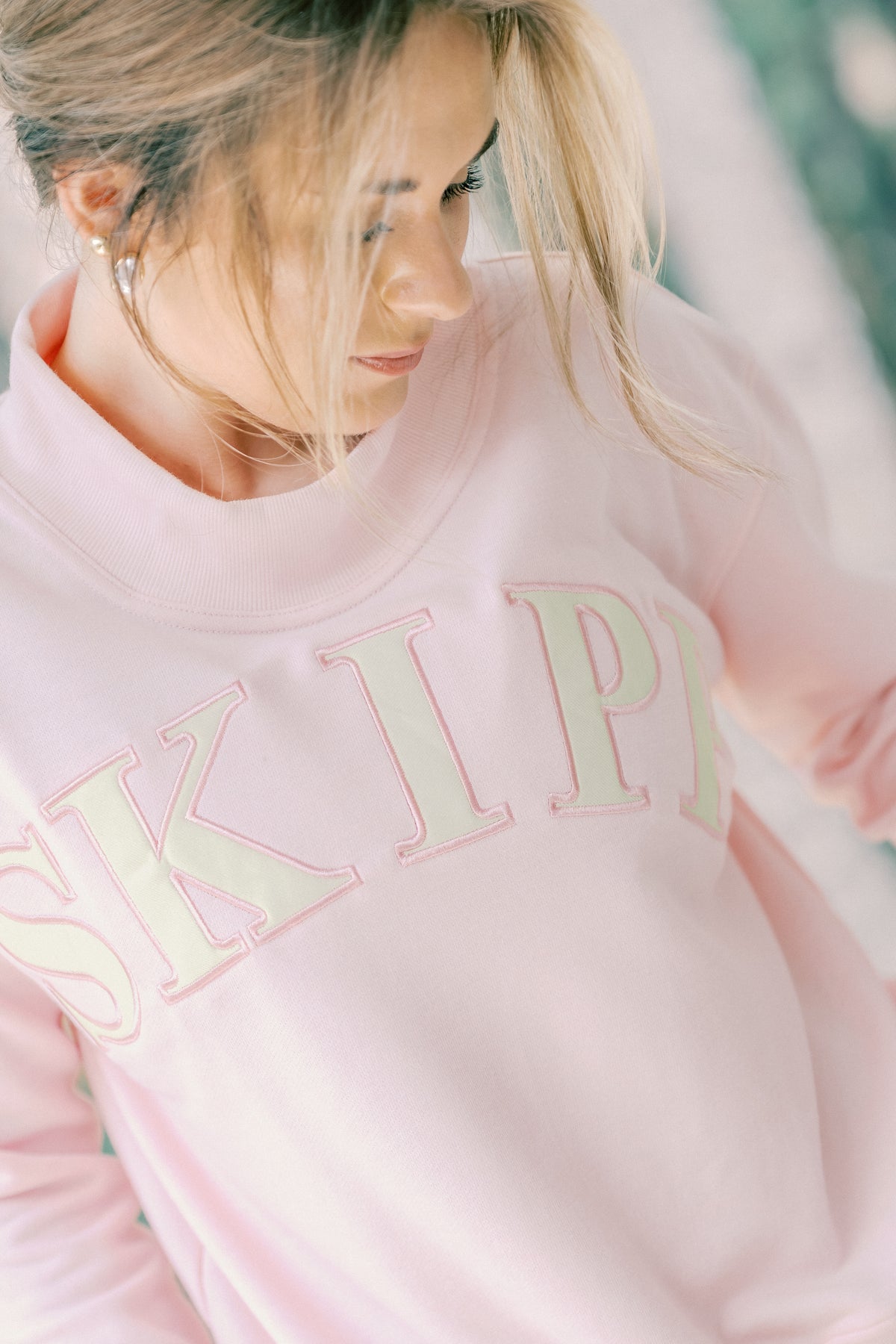 Classic Mock neck in Pink Lemonade