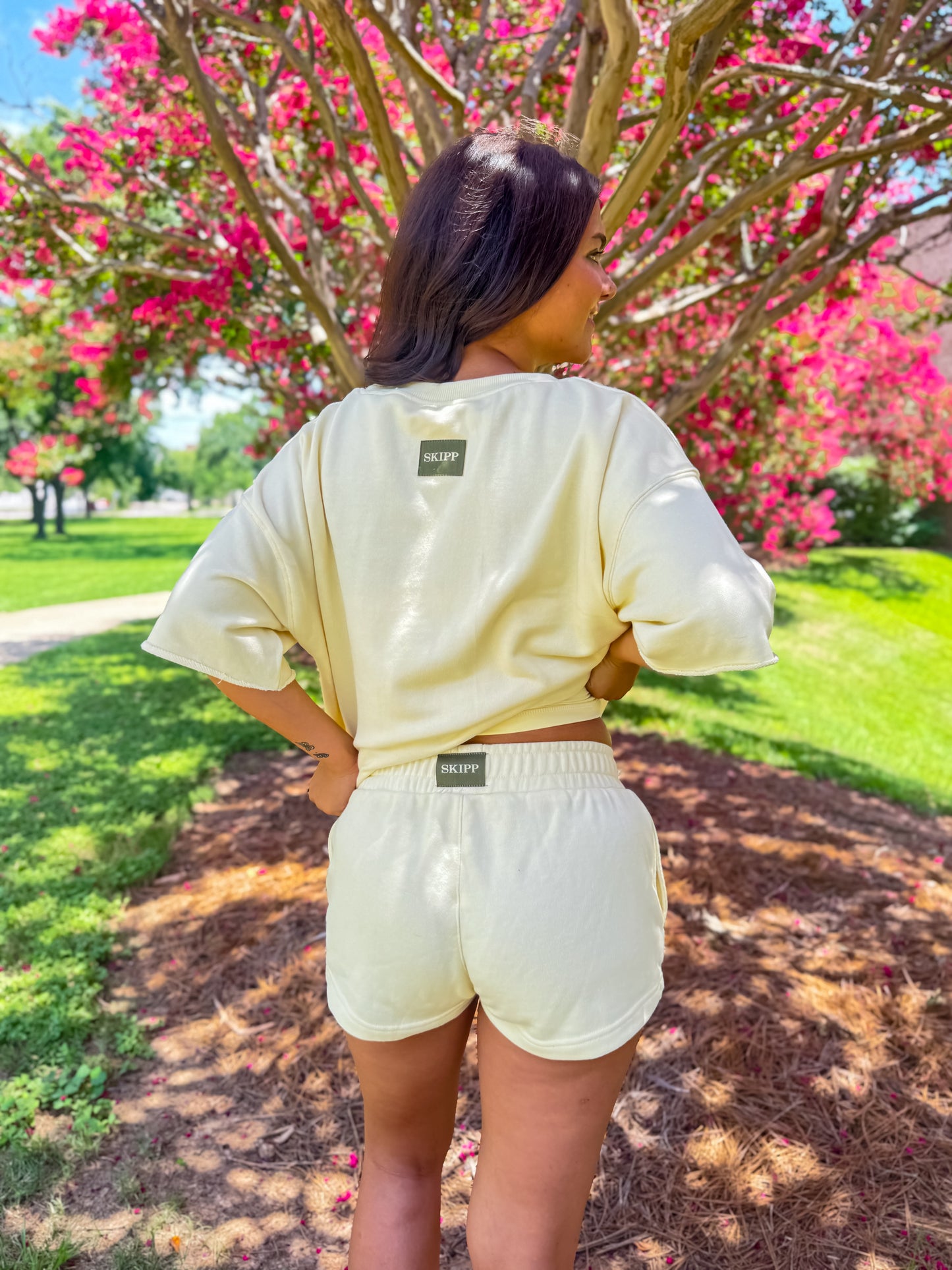 Butter yellow shorts