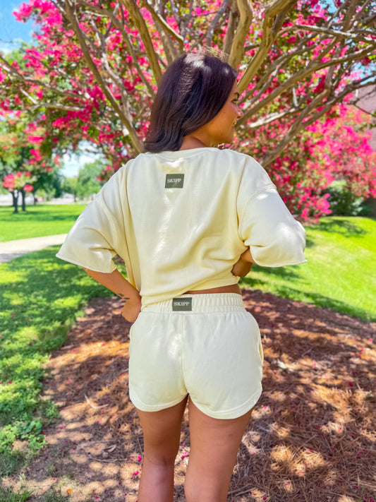 Butter yellow shorts