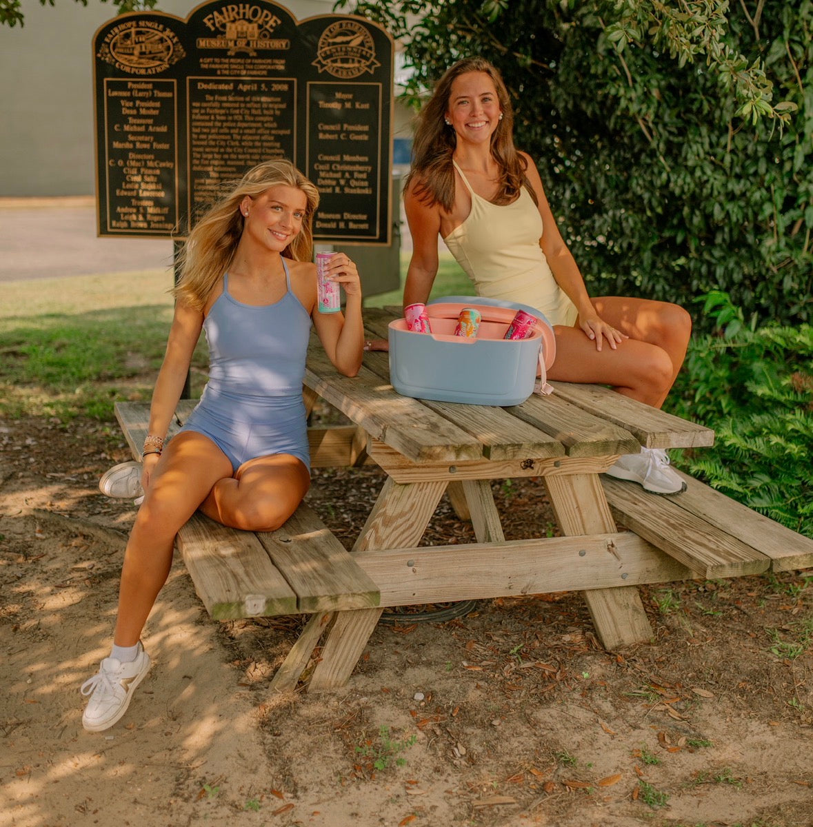 Blue Biker Short & Tank Set