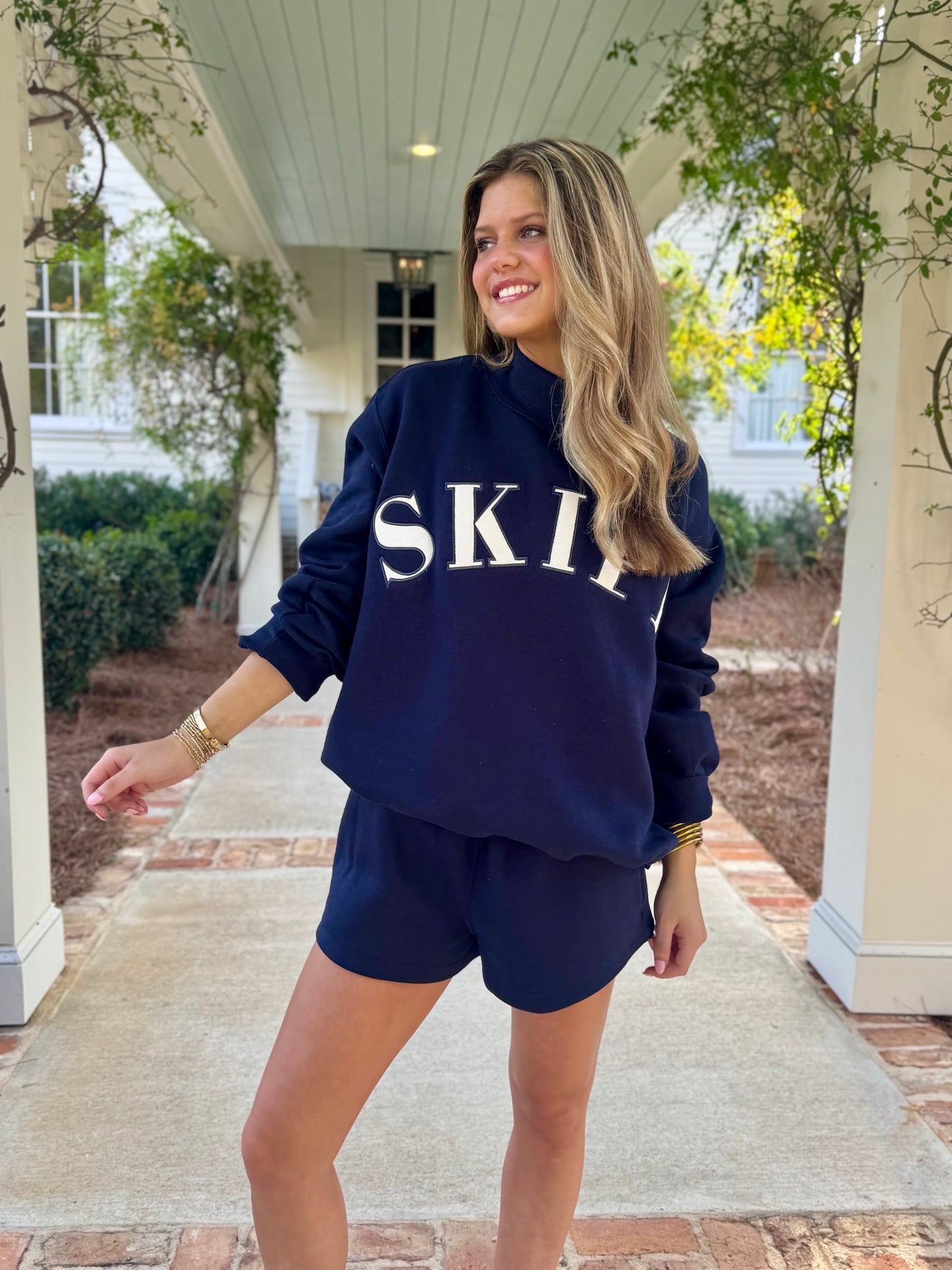 Navy Sweatshorts