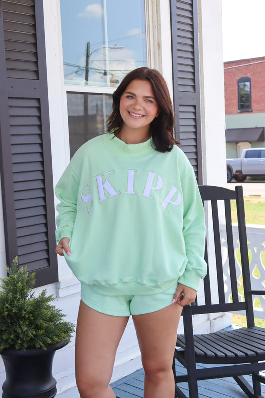 Lime Mockneck