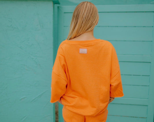 Orange Sweatshorts