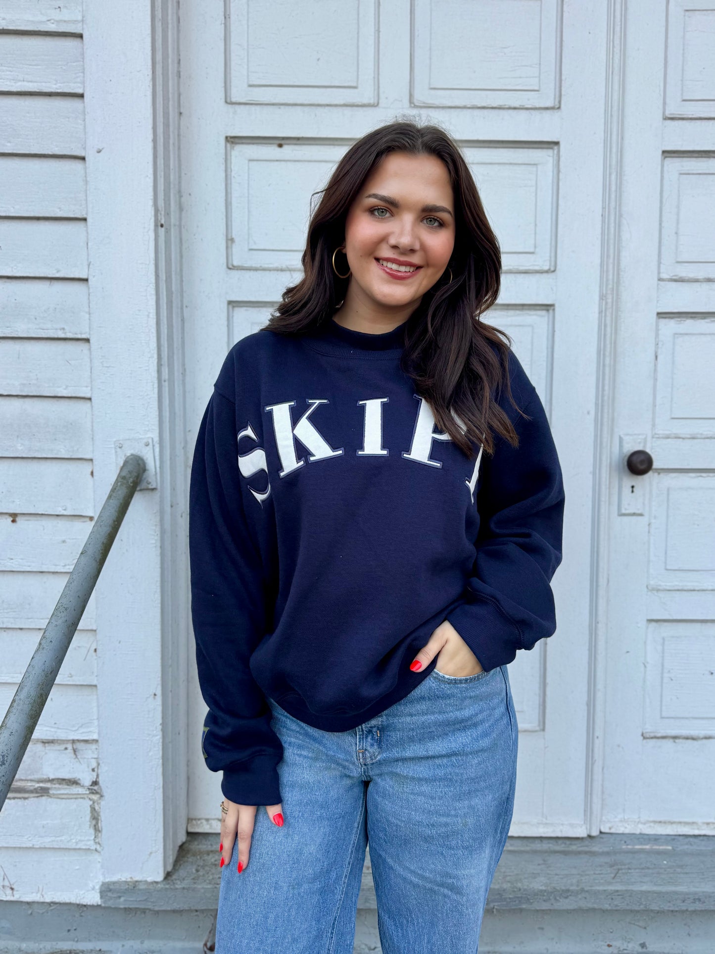 Navy Mockneck