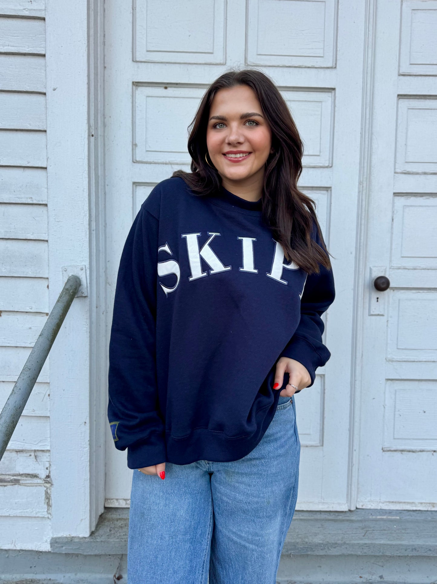 Navy Mockneck