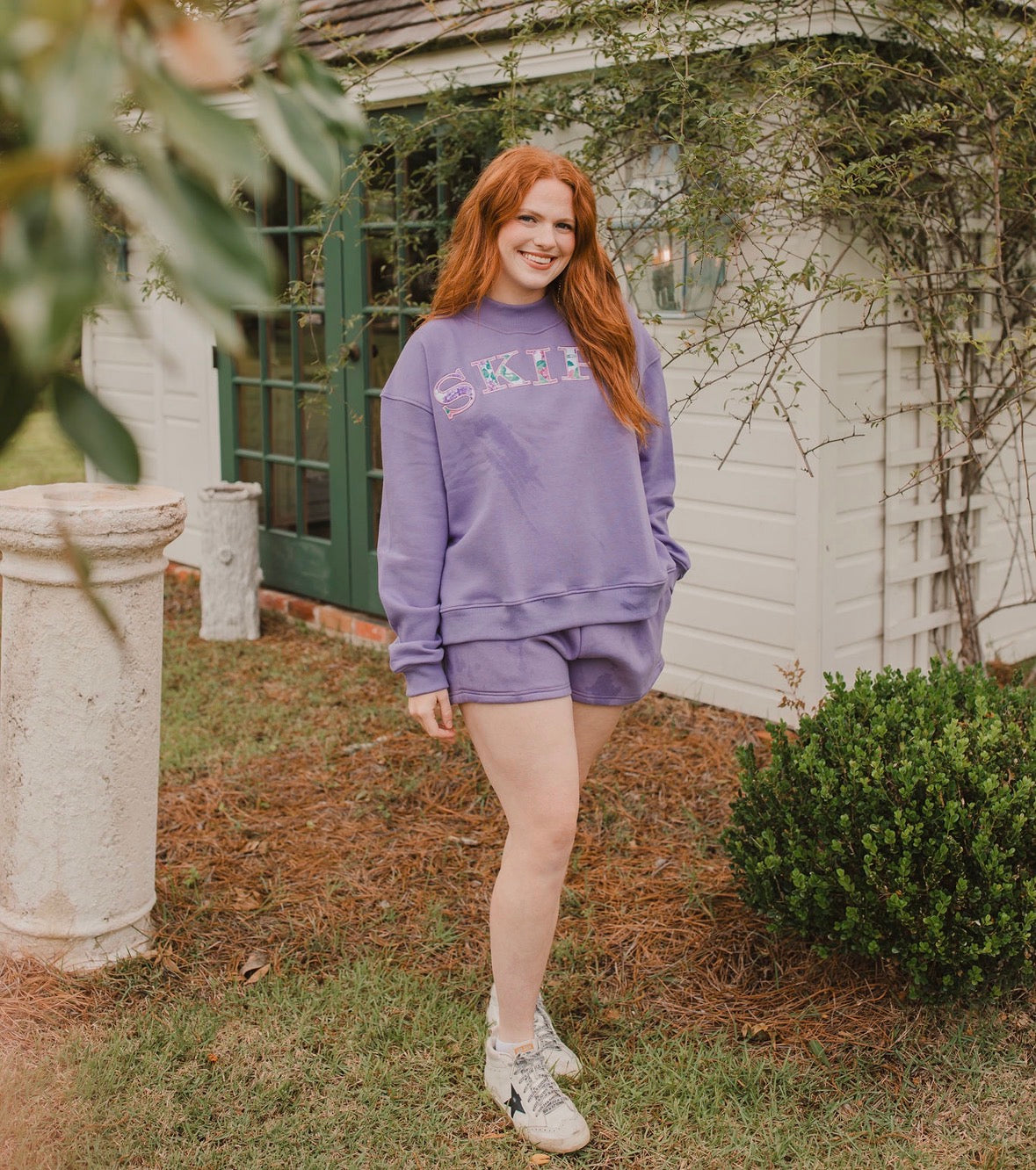 Boxy Shorts in Purple