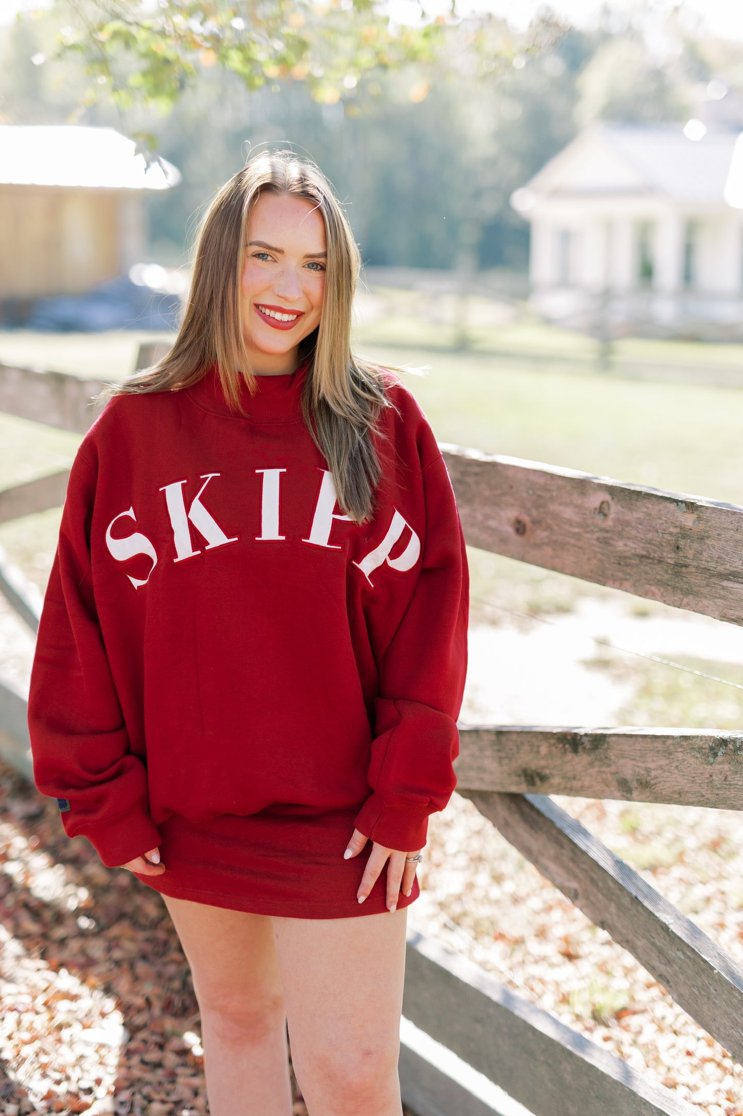 Burgundy Mockneck