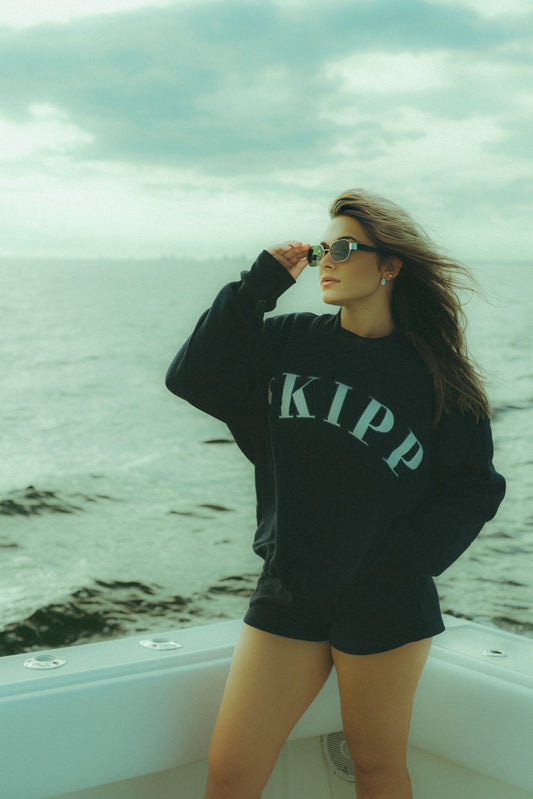 Navy Mockneck