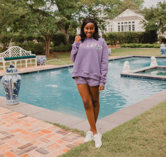Boxy Shorts in Purple