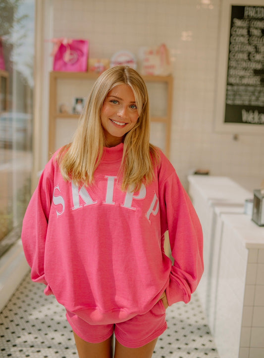 Hot Pink Mockneck