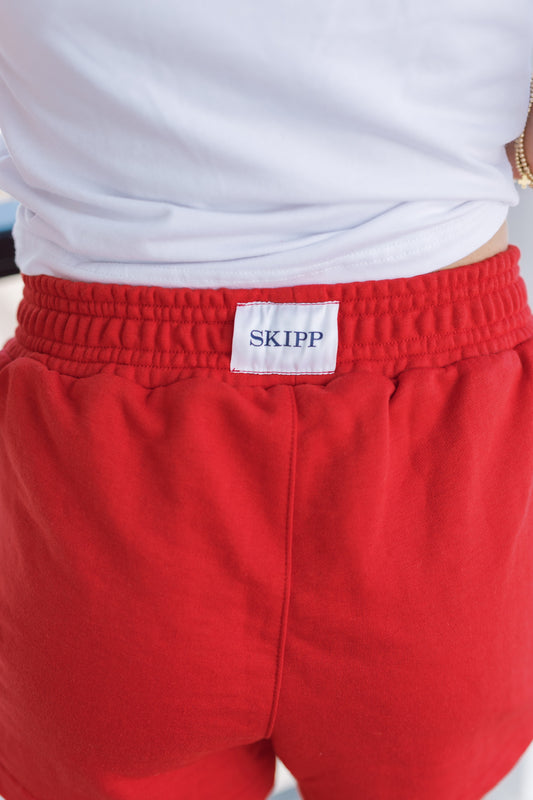Sweatshort in Red