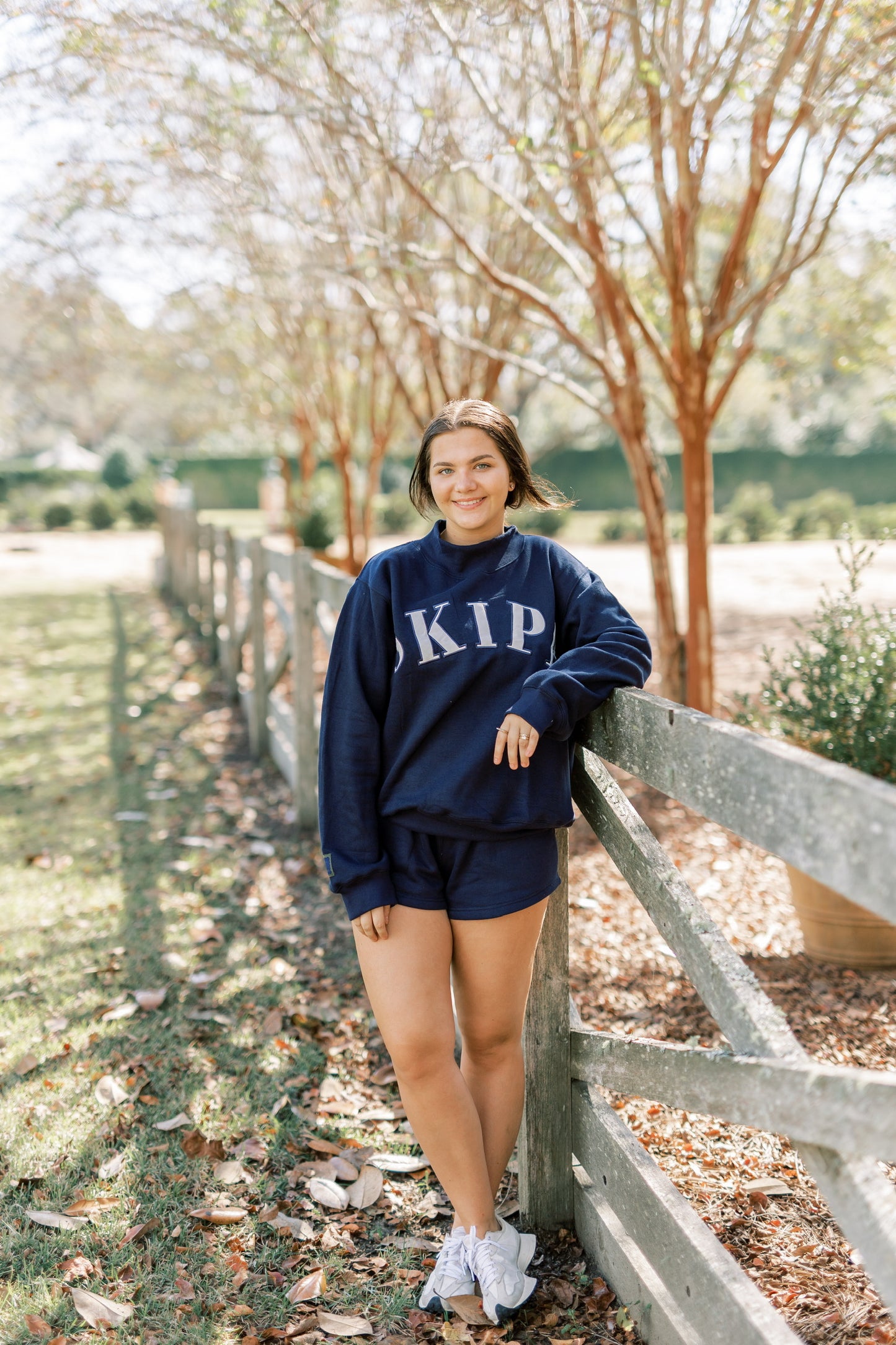 Navy Mockneck