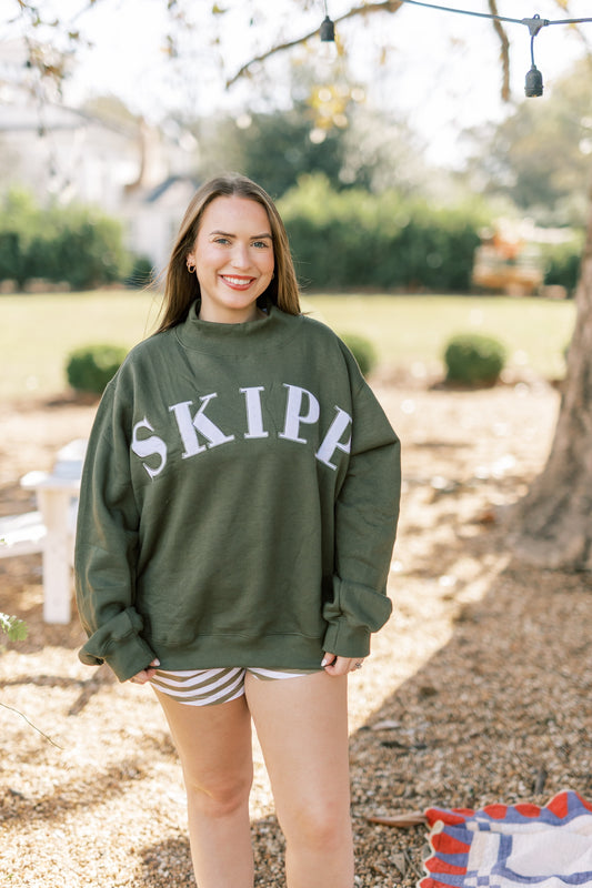 Olive Green Mockneck