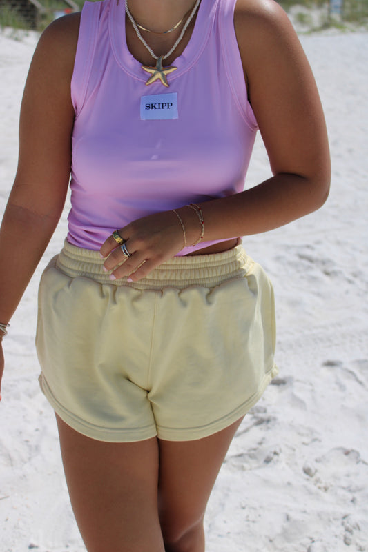 Lemon Sweatshort