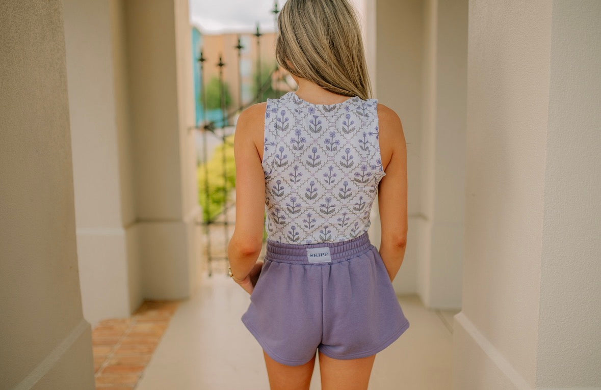 Boxy Shorts in Purple