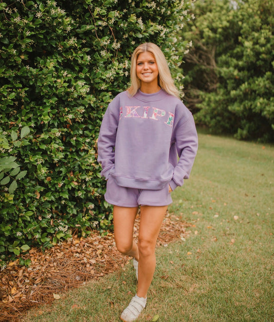 Boxy Shorts in Purple