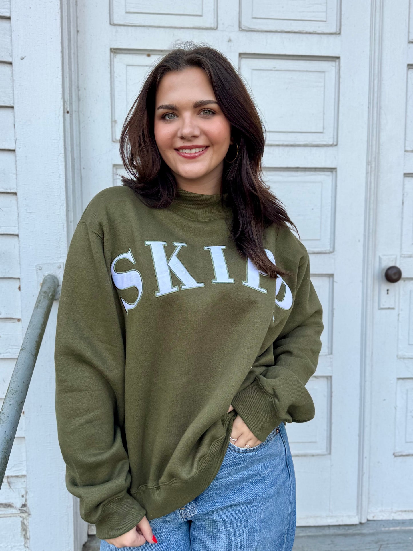 Olive Green Mockneck